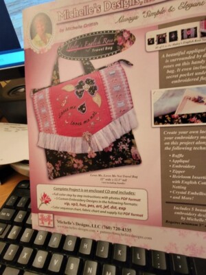 MECHILLE'S DESIGNS # 3759  HALEY'S ENGLISH ROSE TRAVEL WITH CD ROM/ FLASH DRIVE
