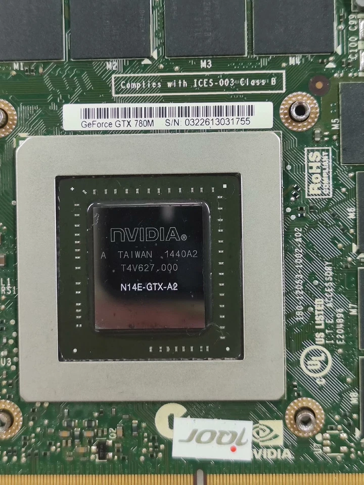 GTX 780M GTX780M N14E-GTX-A2 4GB DDR5 Video Graphics Card For Clevo Alienware - Image 2 of 3