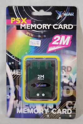 Vintage Playstation PSX Memory Card Unopened On Card 2M By X I Gear