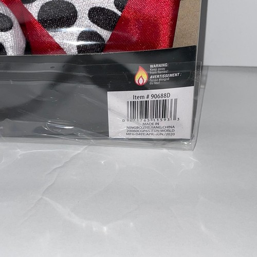 GUANTI DAVAS CRUDEL VILLAIN DALMATA KIT ISTANTANEO MANTELLO FIOCCO CAPELLI COSTUME FW90688D - Foto 5 di 5