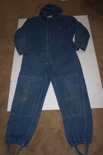 VINTAGE 1940'S DENIM COVERALL OVERDIER MFG CORP