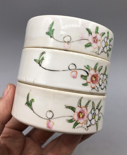 Antique Oriental Porcelain Stacking Box - Picture 10 of 11