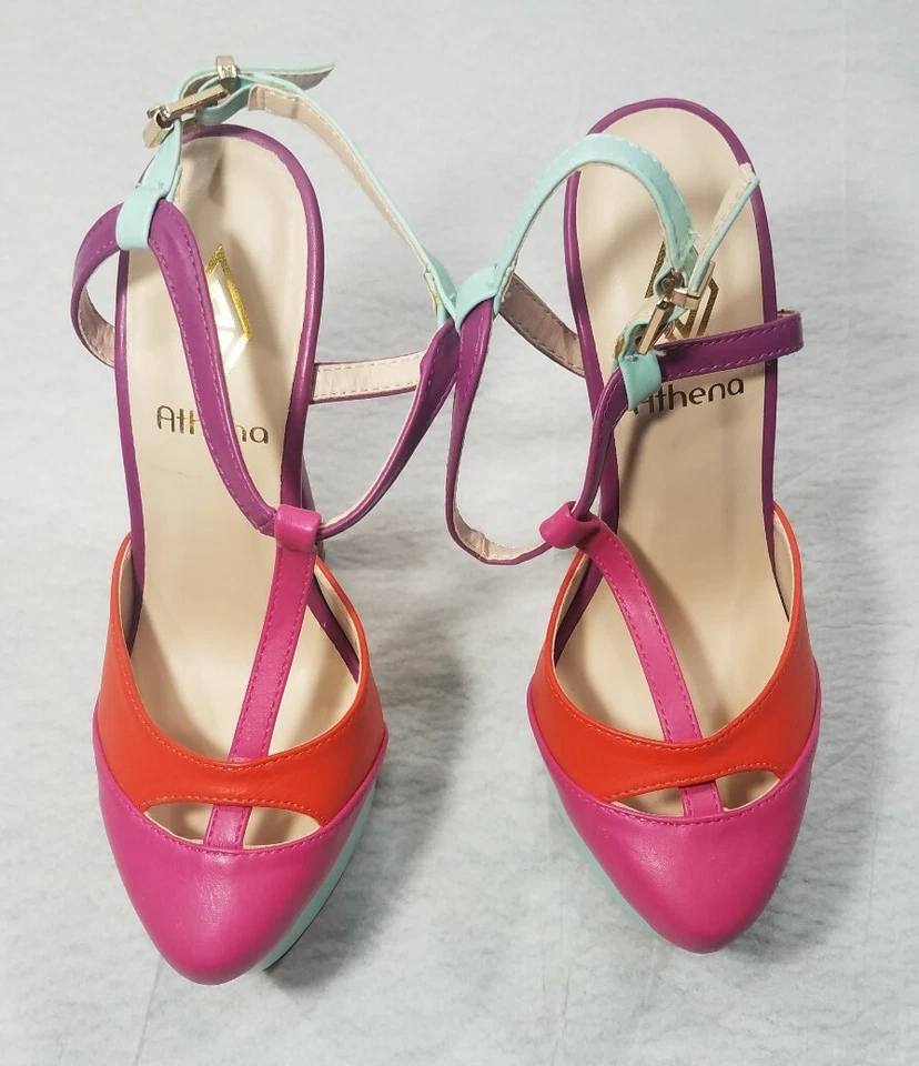 女式 Athena 6 英寸细高跟鞋彩色 8 码 — 第 2/4 张图片