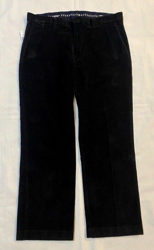 NWT-Round Tree & Yorke Men's Stewart Classic Fit Flat Front Corduroy Pants - Picture 4 of 19