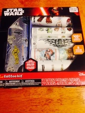 Star Wars Temporary Tattoo Kit With Stickers 122 Piece NEW FREE SHIP 