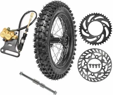 12mm Axle  Rear Tire Rim 80/100-12 3.00-12 For Dirt Pit Bike Coolster SSR125 SDG