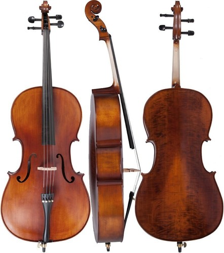 UK Cello 1/2 M-tunes No.160 wood - for learners - Picture 2 of 10