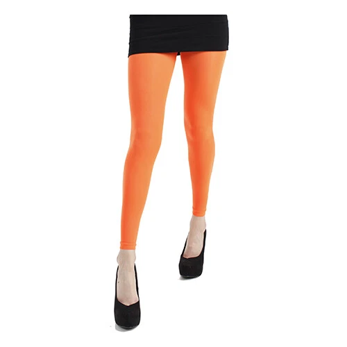 Orange 2025 footless tights