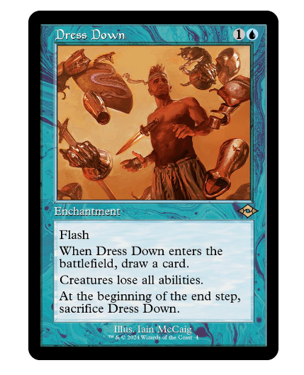 Retro Frame Non-Foil Dress Down from Modern Horizons 3 MH3 MTG NM Pack Fresh-image
