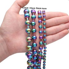 New Multicolor Ball Chain Women Men 316L Stainless Steel Necklace 6/8/10/12mm