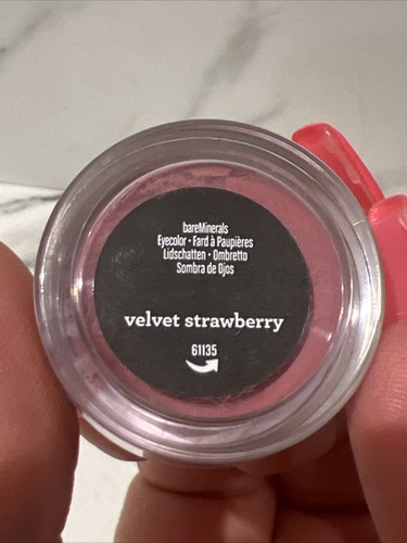 NEW bareMinerals Eye Color "Velvet Strawberry" Sealed Loose Powder Eyeshadow - Picture 2 of 2