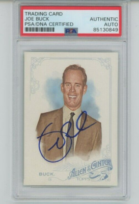 JOE BUCK AUTO PSA DNA 2015 Topps Allen & Ginter Signed Slabbed ESPN MLB NFL