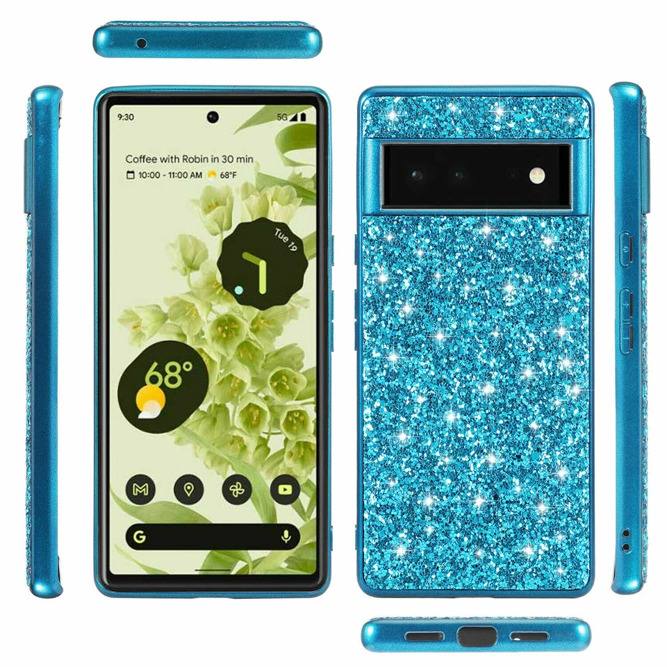 For Google Pixel 9 Pro XL 8 7A 6 Shockproof Glitter Bling Hybrid Slim Phone Case - Image 4 of 4