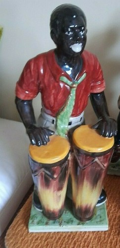Vintage pottery Black Jazz band musician figurines - Large - Staffordshire - 第 2/10 張圖片