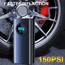 150 PSI Air Compressor Tire Inflator Fits Car Moto Bike Tires Air Pump Portable
