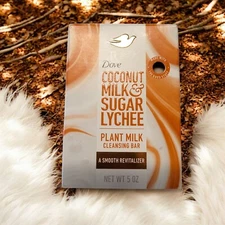 Dove Beauty Plant Based Bar Soap Coconut Milk & Sugar Lychee 5 oz NEW