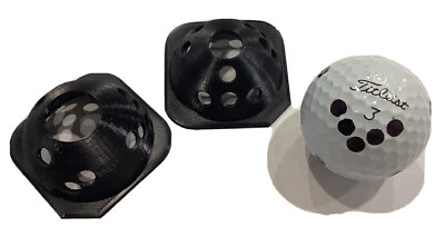 Golf ball marking template for Rapsodo RPT MLM2PRO launch monitor