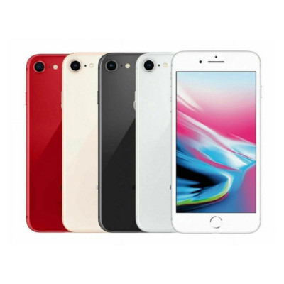 Apple iPhone 8 64GB 128GB Silver/Red Unlocked At&t T-Mobile