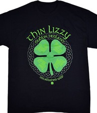 Rare Thin Lizzy Band Cotton Gift For Fan T-Shirt Black All Size Unisex S3133