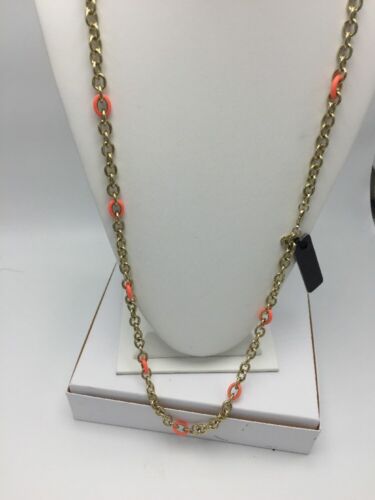 J. Crew orange-goldfarbene Kettengliederhalskette - Bild 3 von 11