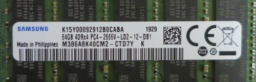 Original Fujitsu 64GB 4Rx4 DDR4-2666 LR ECC Server Memory S26361-F4026-L464 E464 - Picture 2 of 3