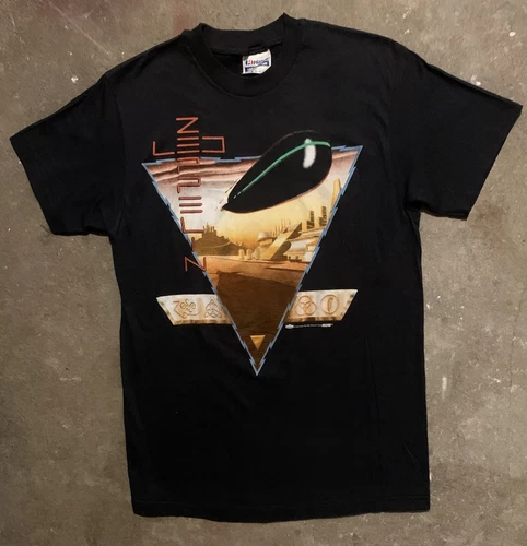 Led Zeppelin T Shirt Black Zoso Blmp Tour Concert 19 1980s vintage concert t-shirt, vintage, size M, single stitch, B+ condition