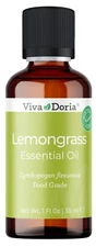Viva Doria 100% Pure Lemongrass Essential Oil, Undiluted, Food Grade 1 fl oz