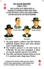 The Dalton Brothers Outlaws of the Old West Playing Card