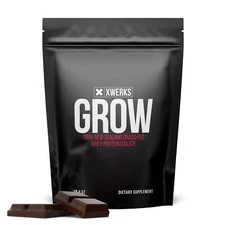 Xwerks Grow Grass-Fed Whey Isolate 25g – Chocolate, 30 Servings, Gluten-Free