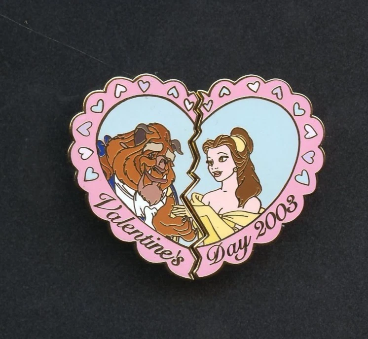 Valentine's Day Belle, Beauty & The Beast Patches & Pins (1968-Now