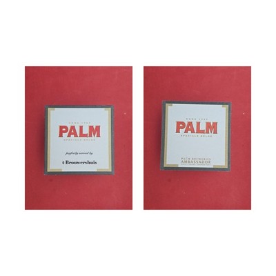 Palm t Brouwershuis Brauerei Bierdeckel Bier