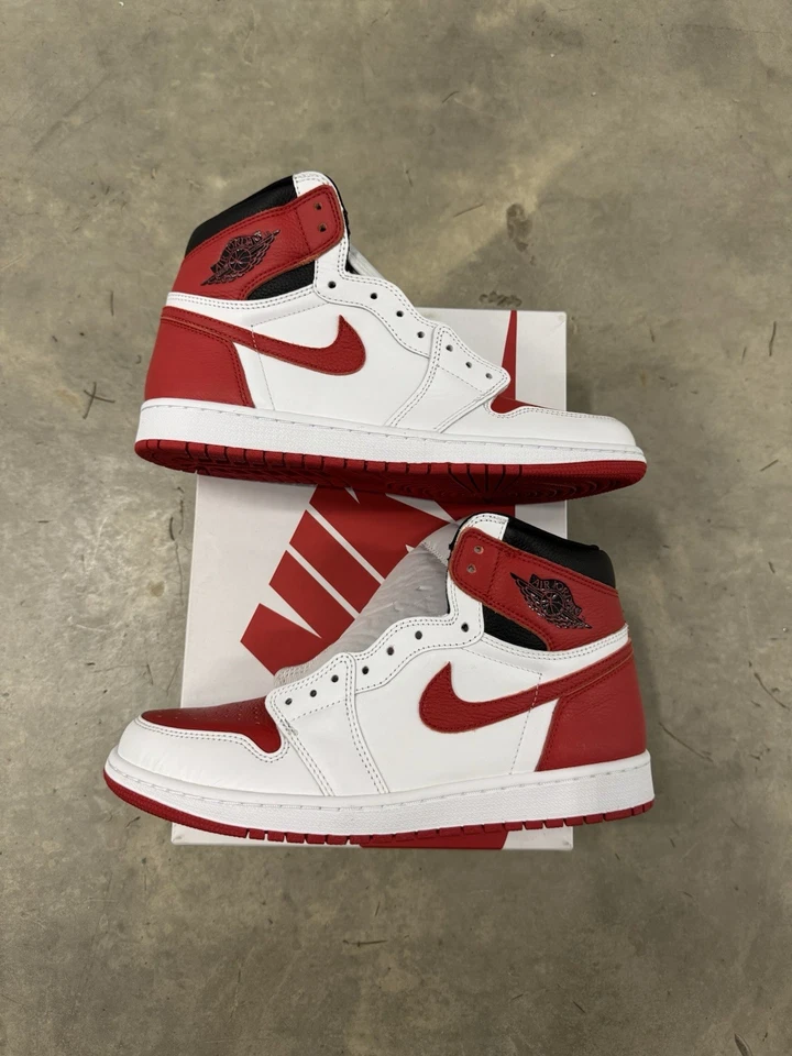 Jordan 1 Retro OG High Heritage Tamanho 10.5 NOVO EM FOLHA COM Caixa 555088-161 Autêntico - Imagem 2 de 4