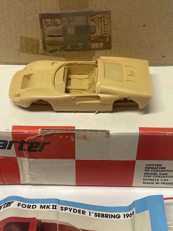 Motor De Arranque 1/43 #1 Ford MK2 1966 12 Horas De Sebring - ¡¡Kit Modelo De Resina De Colección!!! Foto 4 de 4