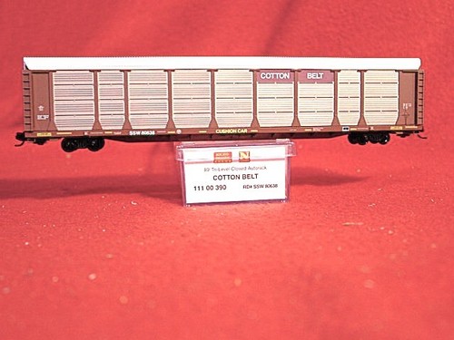 MTL 111390 SSW 'CINTURÓN DE ALGODÓN' 89' Tri-Lev Cerrado Autorack #80638 'NUEVO' ESCALA N | Condition: New