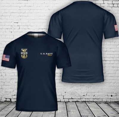US Navy Master Retired Chief 3D T-Shirt
