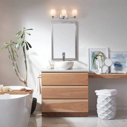 Hinkley Karlie 22 1/2" Wide Modern Chrome 3-Light Bath Light - Picture 6 of 10