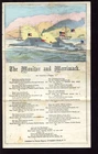 1863 Civil War Patriotic Letter on Charles Magnus Monitor & Merrimack Lettershee
