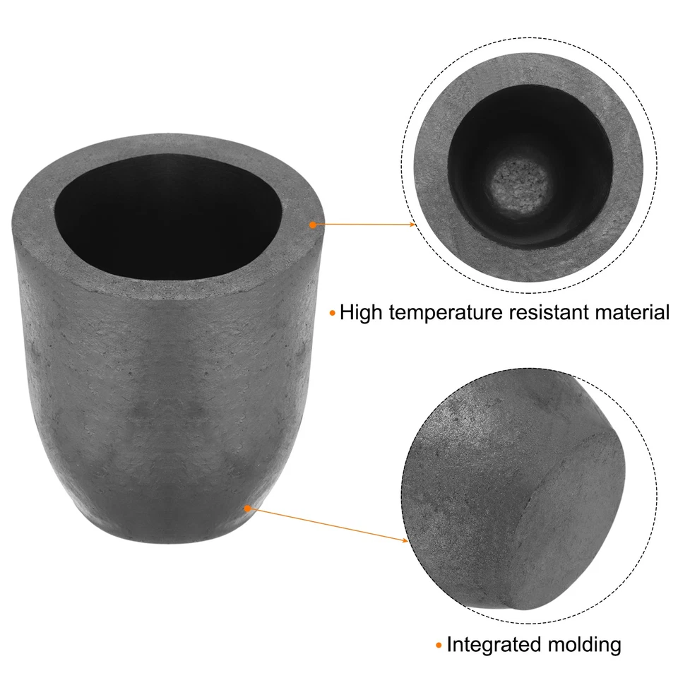 Creuset graphite silicium 6.9kg pour cuivre 3.86"IDx5.51"H - Bild 4 von 4