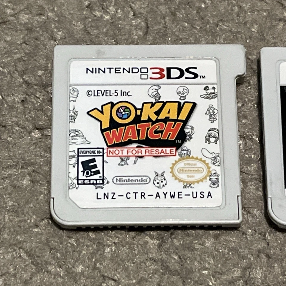 Yokai Watch 1 2 Bony Spirits Not For Resale Demo Game Nintendo 3DS Lot Of 2 - Image 2 of 4