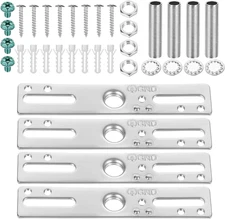 4 PCS 4" Ceiling Light Fixture Mounting Bracket Kit Universal Hardware Set