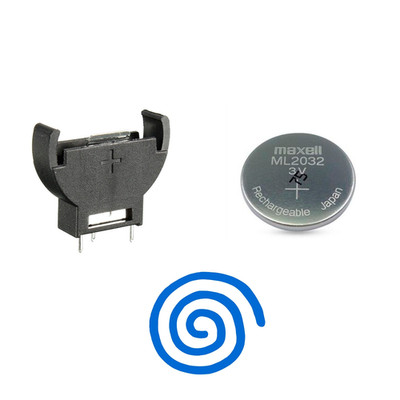 Maxell ML2032 Akku + vertikaler Batteriehalter für Sega Dreamcast