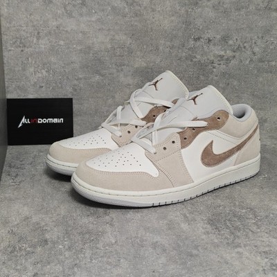 Level SS/New - Air Jordan 1 SE Low Sail Archaeo Brown - HF1567-200