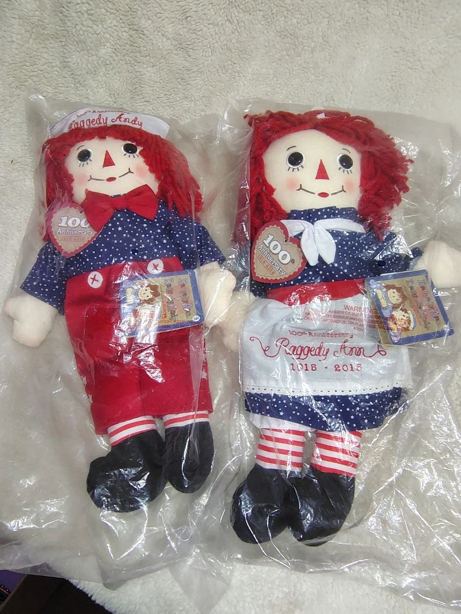 Muñecas Raggedy Ann & Raggedy Andy Stars & Stripes 100 aniversario