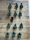 Marx Vintage Seated Plastic Toy Soldiers