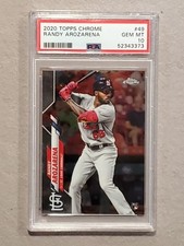 2020 Topps Chrome #49 Randy Arozarena Rookie PSA 10