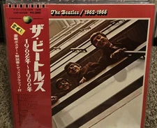 THE BEATLES 1962-1966 APPLE EAP-9032B 1973 JAPAN 2LP Vinyl WITH OBI Beautiful!!!