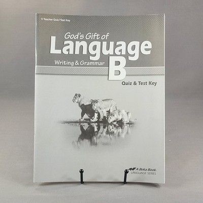 God's Gift of Language B Writing Grammar Quiz Test Key A Beka Book Paperback