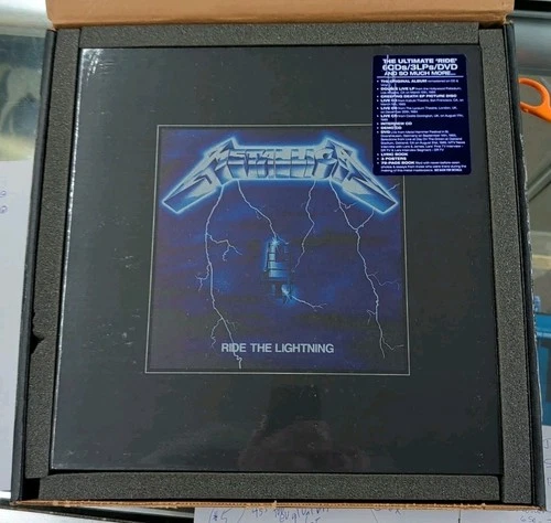 METALLICA "Ride the Lightning" Super Deluxe Box Set Vinyl CD and A Lot More NEW!