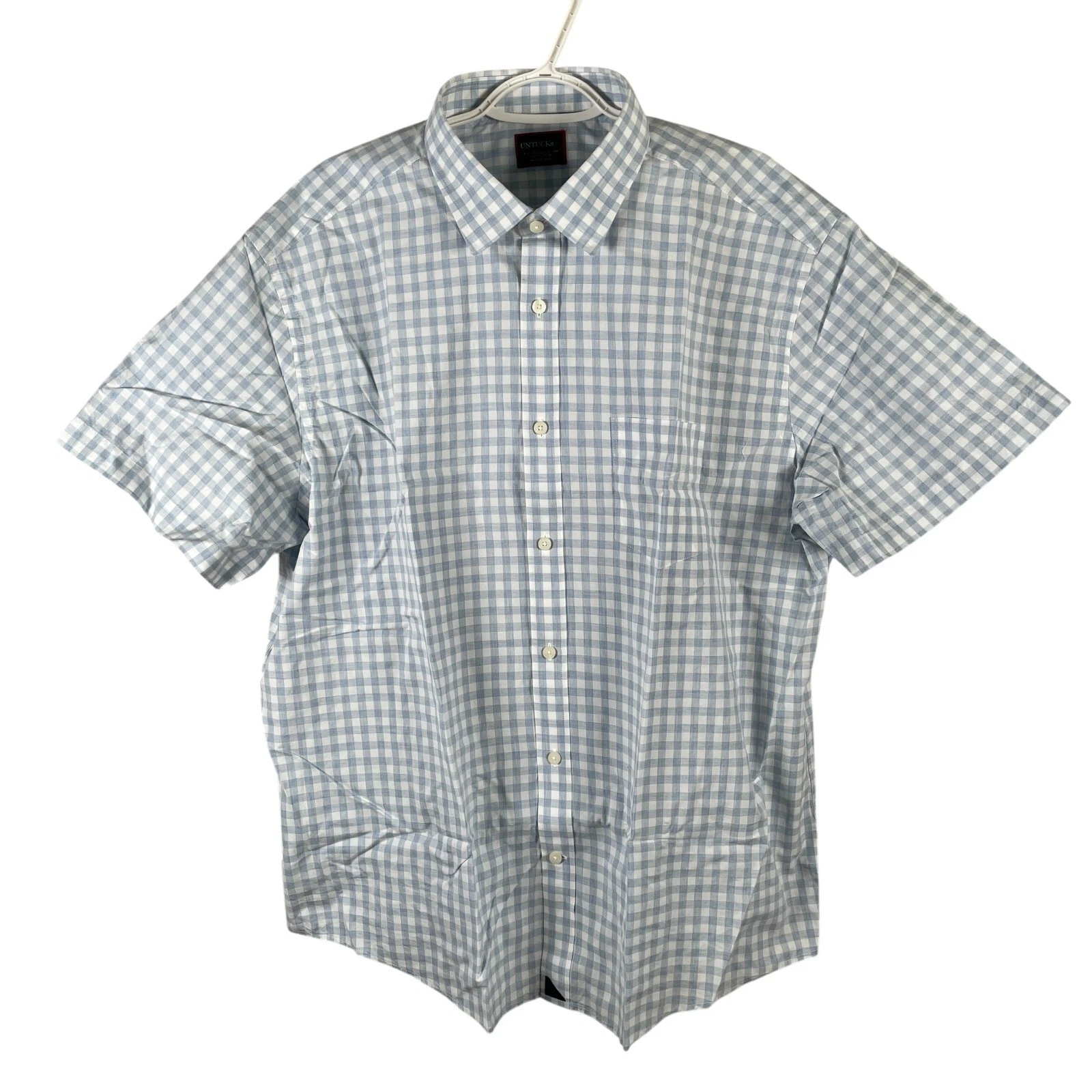 UNTUCKit Clarke Shirt Short Sleeve Button Up Mens 2XL Reg Blue Check Cotton NEW
Opens in a new windo