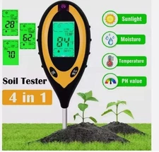 4 in 1 PH Tester Soil Water Moisture Light Test Meter for Garden Plant Seeding